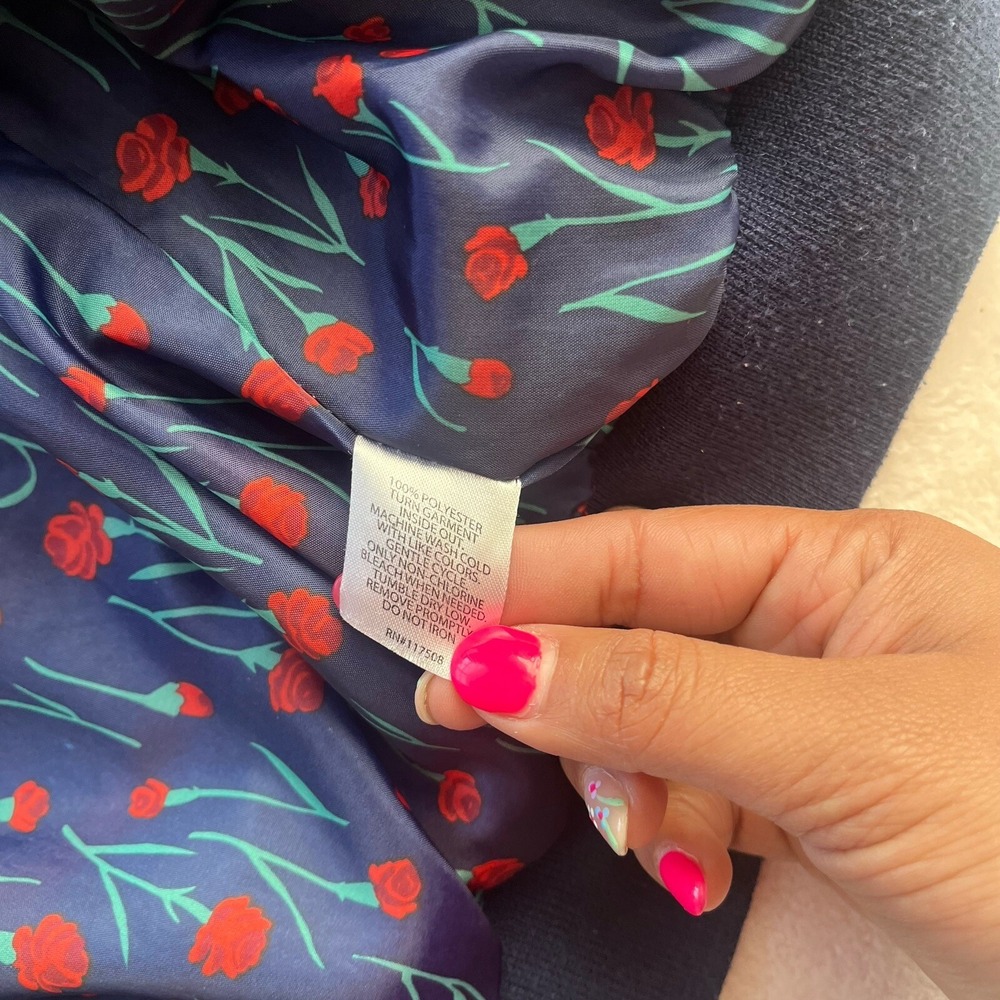 Disney Princess Beauty & the Beast Belle Kids Satin Bomber Jacket Girls‎ Small - Picture 9 of 9